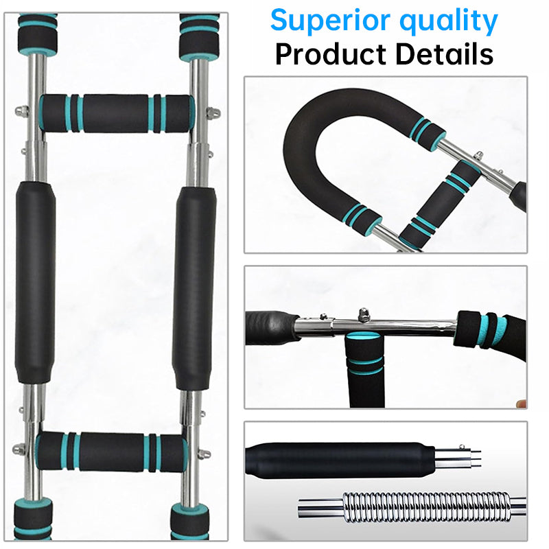 Adjustable Spring Twister Arm Exerciser: Strengthen forearms, triceps & chest. Portable home fitness gear. - V.I.P Digital Presence