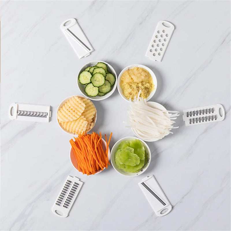 Vegetable Cutter Multifunctional Potato Shredder Household Scraping Radish Grater Slicer with Container Kitchen Gadgets - V.I.P Digital Presence