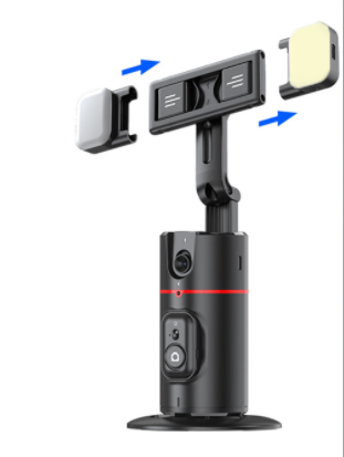 P02 Auto Face Tracking Stand 360 Rotation Phone Holder Desktop Tracking Gimbal Stabilizer Tripod for Live Vlogging Video - V.I.P Digital Presence