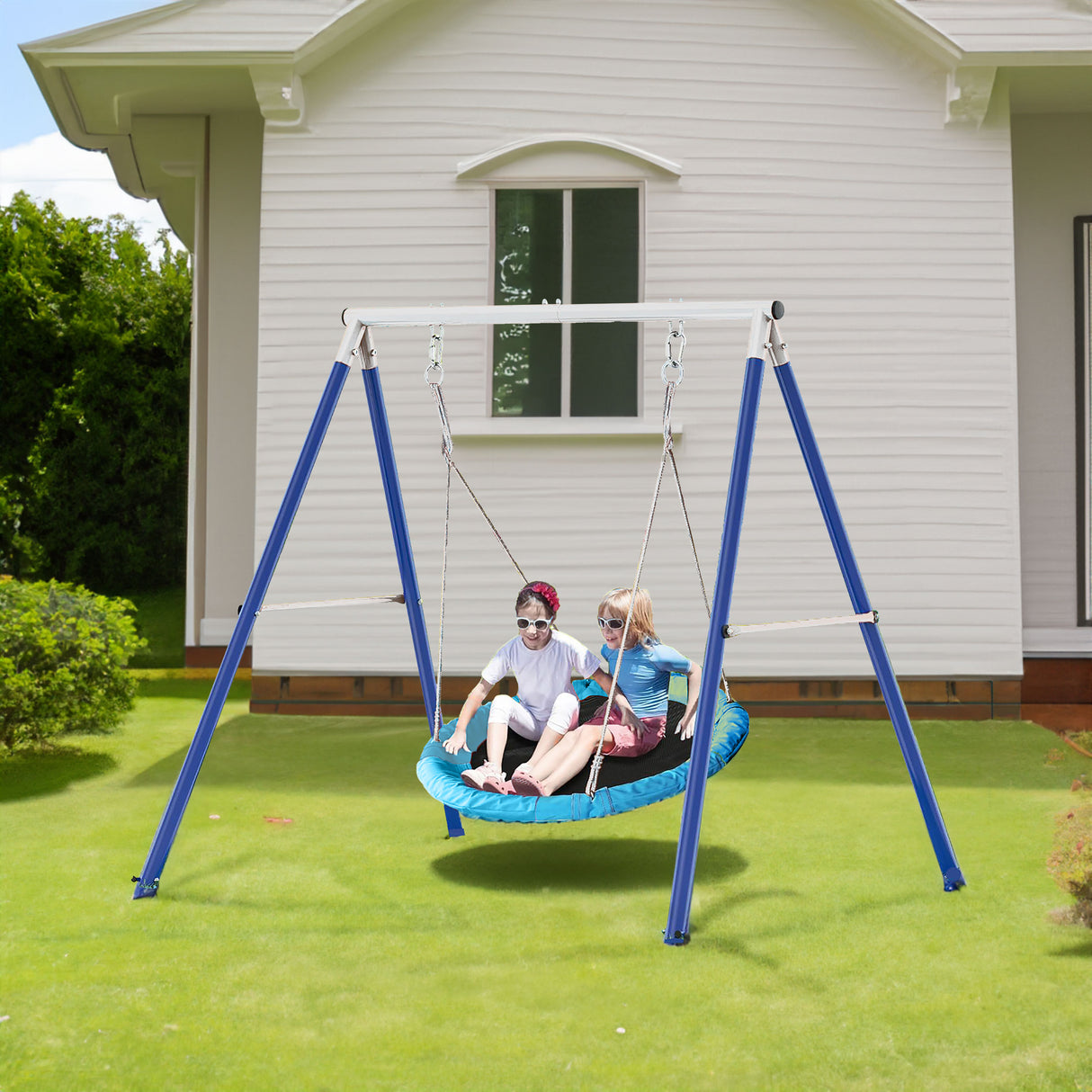 Metal Swing Stand With Saucer Outdoor Playground Metal Swing Set For Kids Outdoor Play Equipment - V.I.P Digital Presence