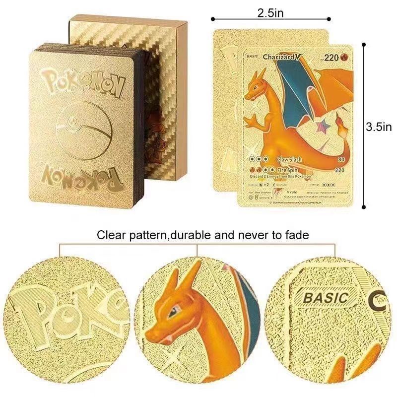 Pok é mon Gold Card Pikachu Card Spitfire Dragon VMAX Pok é mon Pok é mon PTCG English Flash Card - V.I.P Digital Presence