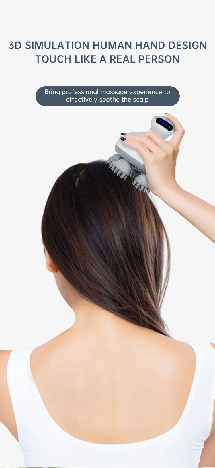Head Massage Health Care Antistress Relax Body Massagem Deep Tissue Electric Vibrating Head Massager Hair Scalp Massager - V.I.P Digital Presence