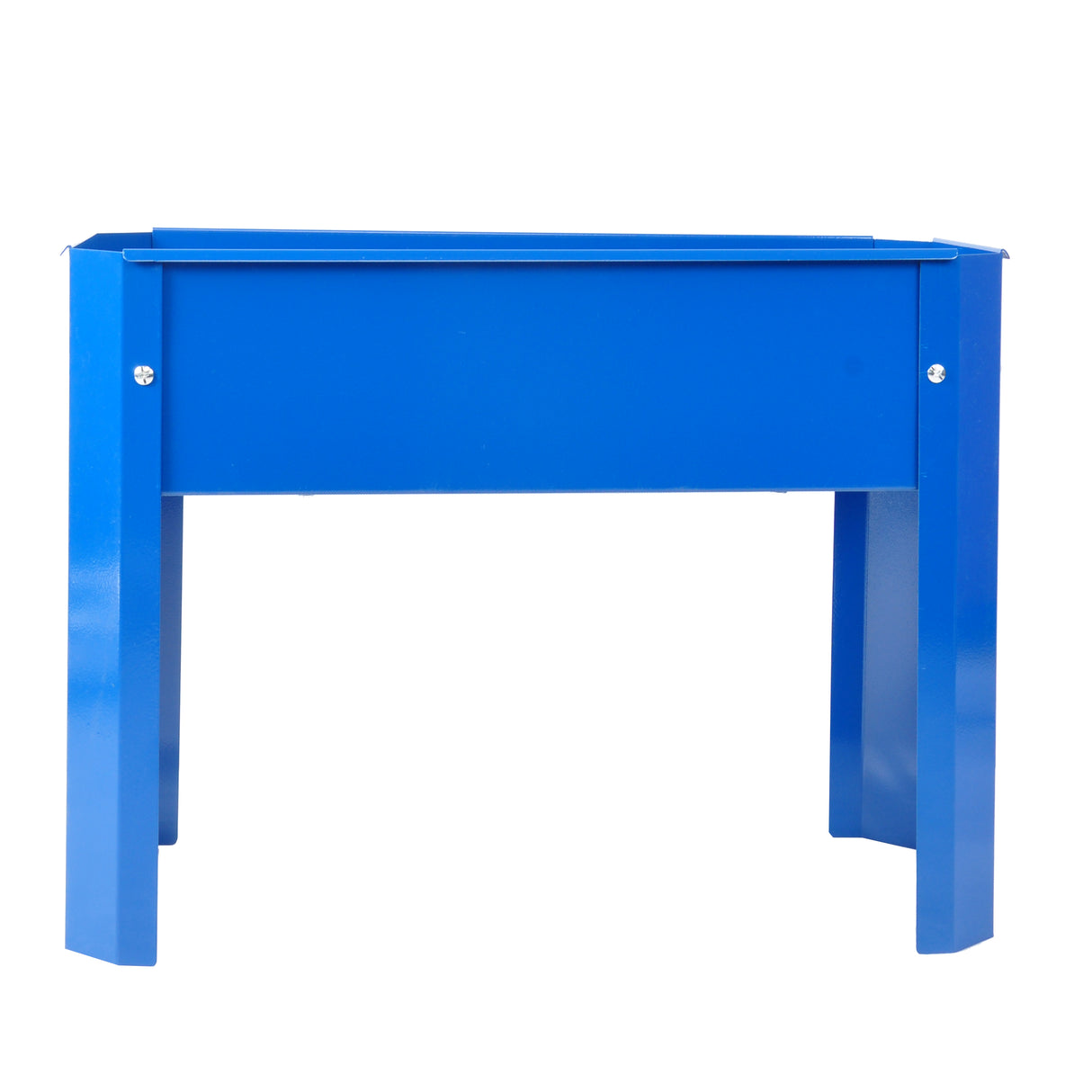 Elevated garden bed metal elevated outdoor flowerpot box suitable for backyard and terrace large flowerpot flower(Blue*2) - V.I.P Digital Presence