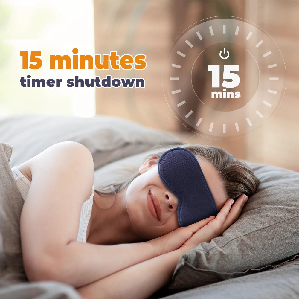 Electric Vibration Eye Massager Heated Eye Mask Wireless Relieve Eye Strain Dark Circles Dry Eye Fatigue Relief Sleeping Mask - V.I.P Digital Presence