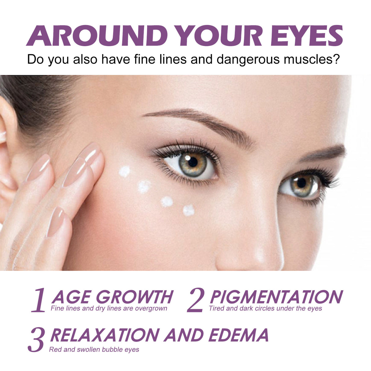 Moisturizing Eye Cream, Firming And Lifting Eye Creme For Fine Lines Crow's Feet Dark Circles