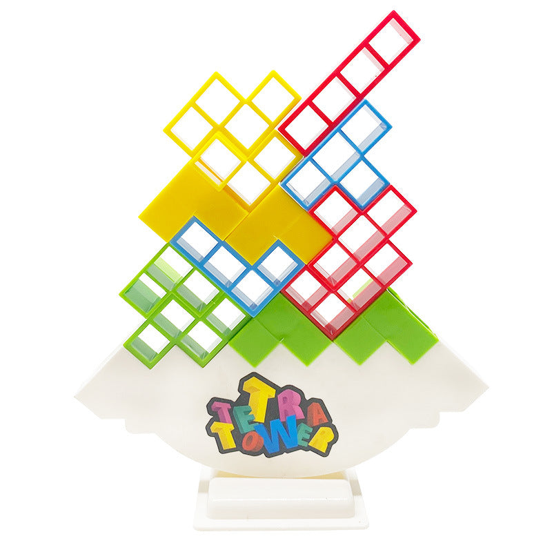 Tetra Tower Fun Balance Stacking Building Blocks Board Game for Kids Adults Friends Team Dorm Family Game Night and Partie