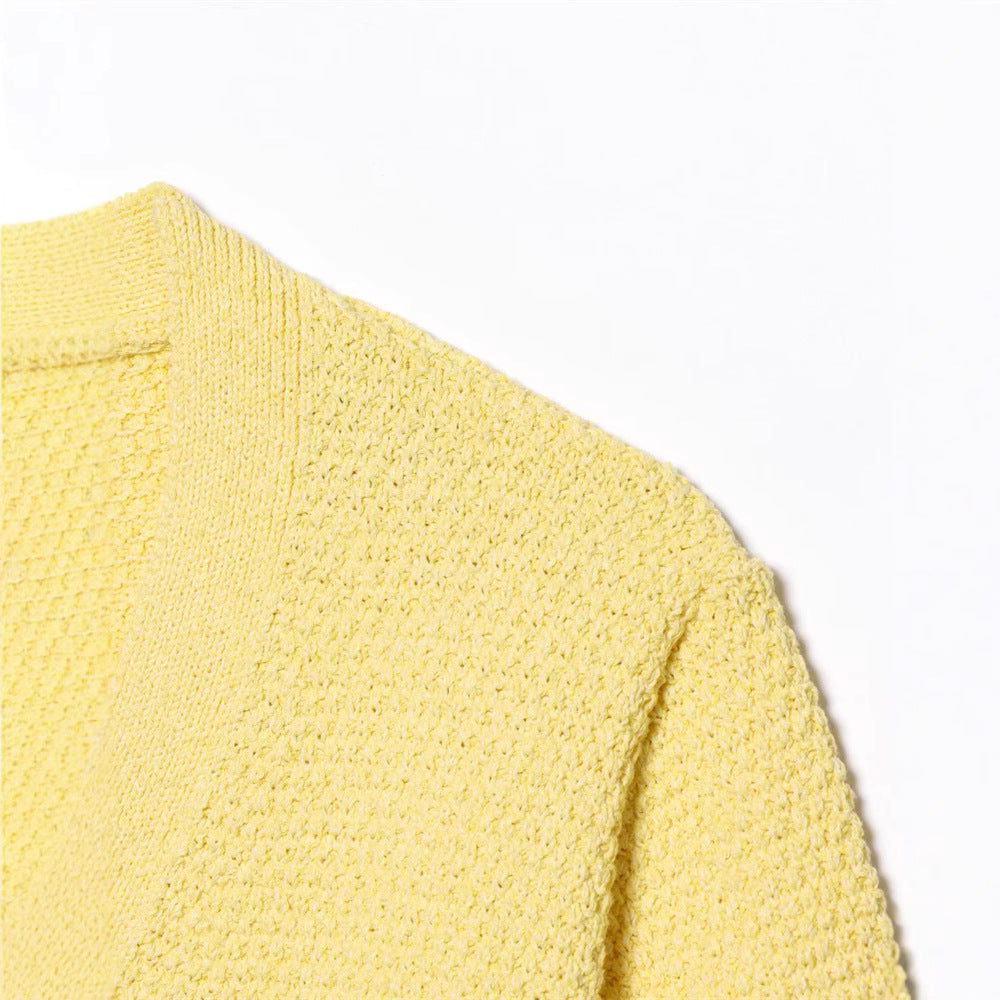Spring New Style Round Neck Solid Color Loose Knit Sweater - V.I.P Digital Presence