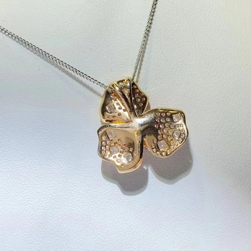 2 Carat Moissanite 925 Sterling Silver Pendant Necklace - V.I.P Digital Presence