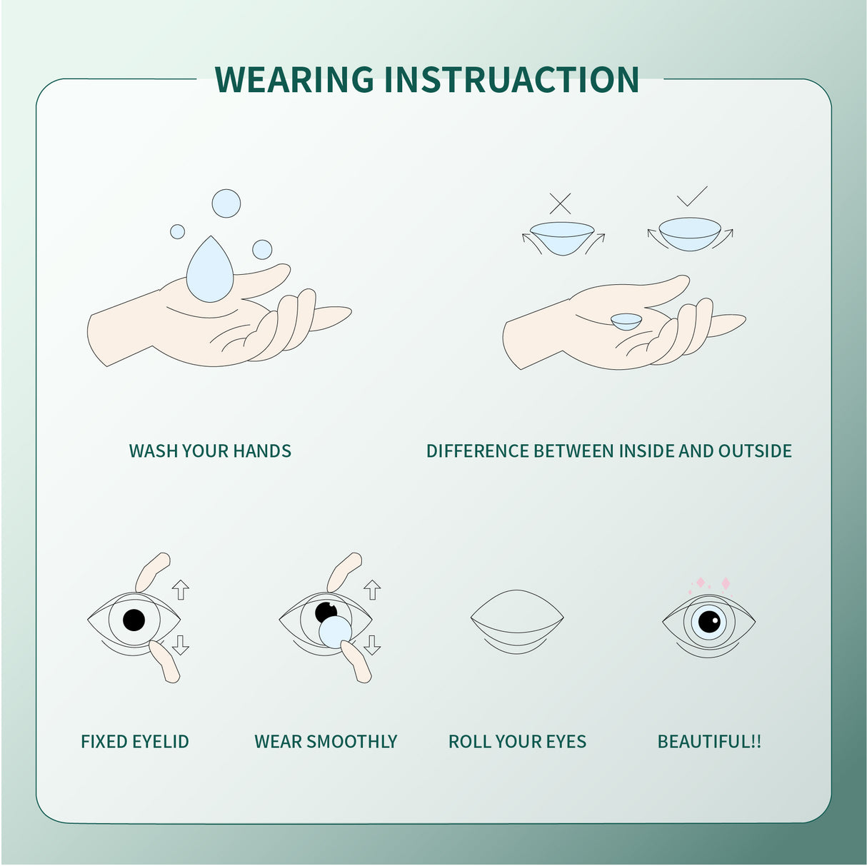 1Pcs FDA Certificate Eyes Beautiful Pupil Colorful Girl Cosplay Contact Lenses Gray - V.I.P Digital Presence