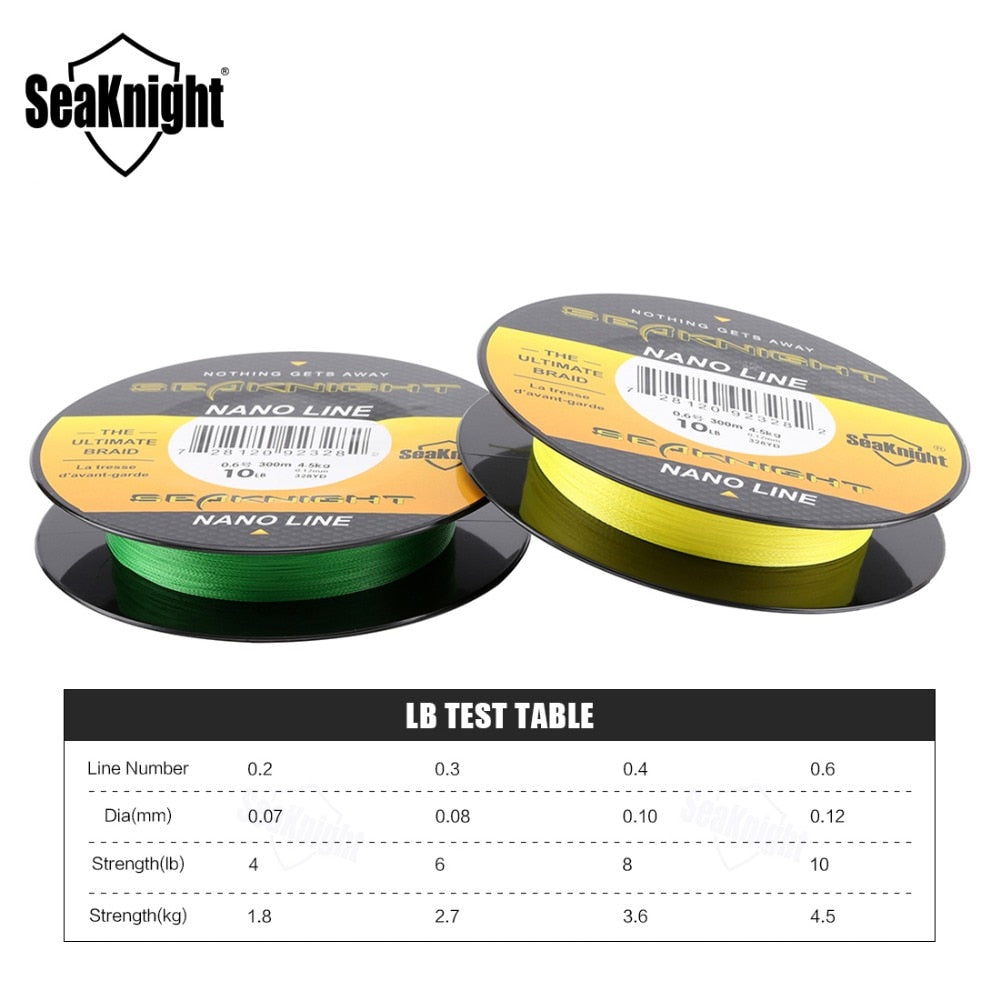 SeaKnight NANO 100M 300M 4 Strands Braided Fishing Lines Multifilament PE Fishing Line 4LB 6LB 8LB 10LB Diameter 0.07-0.12mm - V.I.P Digital Presence