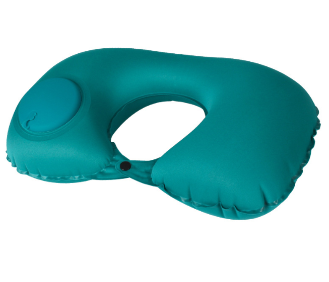 U Shape Neck Cushion Automatic Air Inflatable Pillow Compress Ring For Airplane Car Outdoor Travel - V.I.P Digital Presence