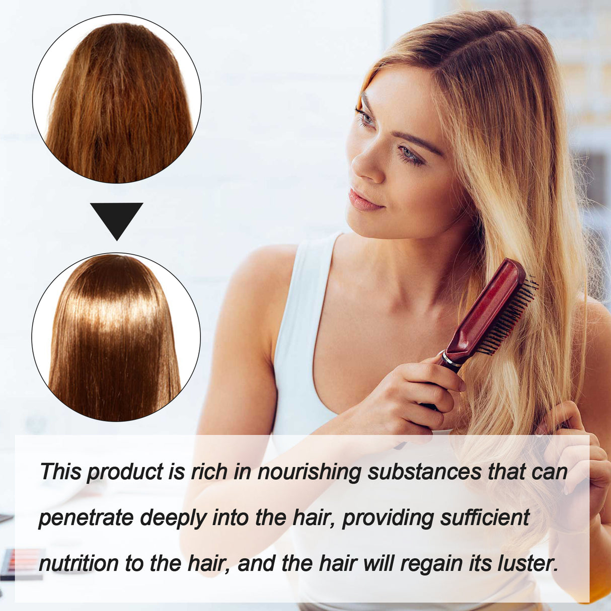 Protein Correcting Hair Straightening Cream, Nourishing Hair Repair Damage Smooth Furry Split Hair Care Cream - V.I.P Digital Presence