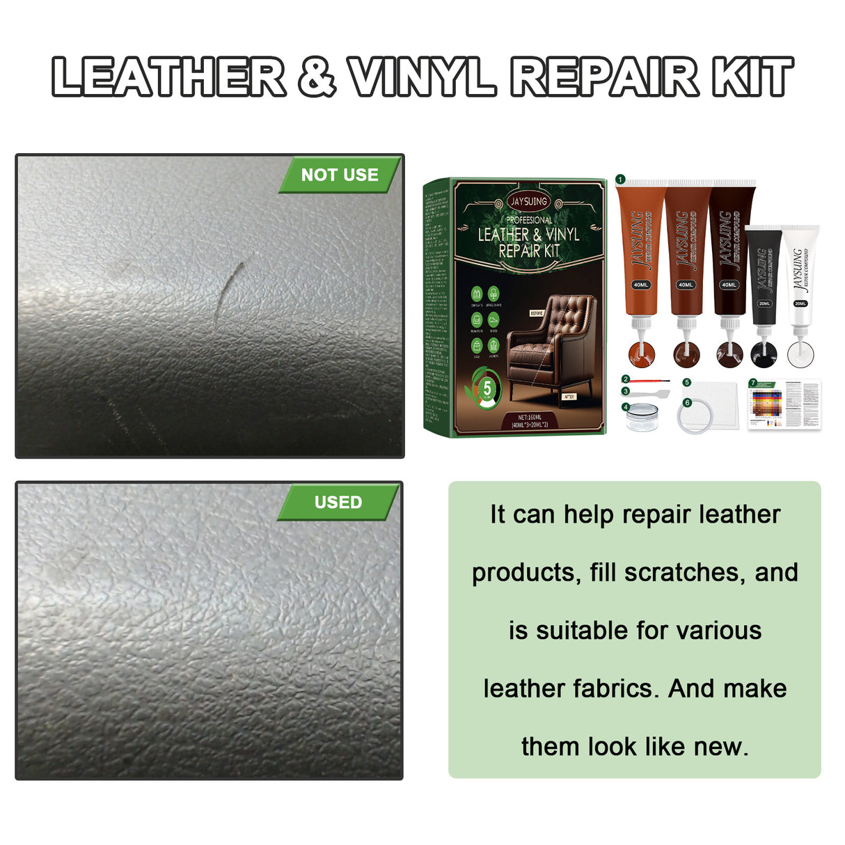 Furniture Leather Restoration Kit, Furniture Sofa Leather Bag Renovation Anti-Cracking Maintenance Care - V.I.P Digital Presence