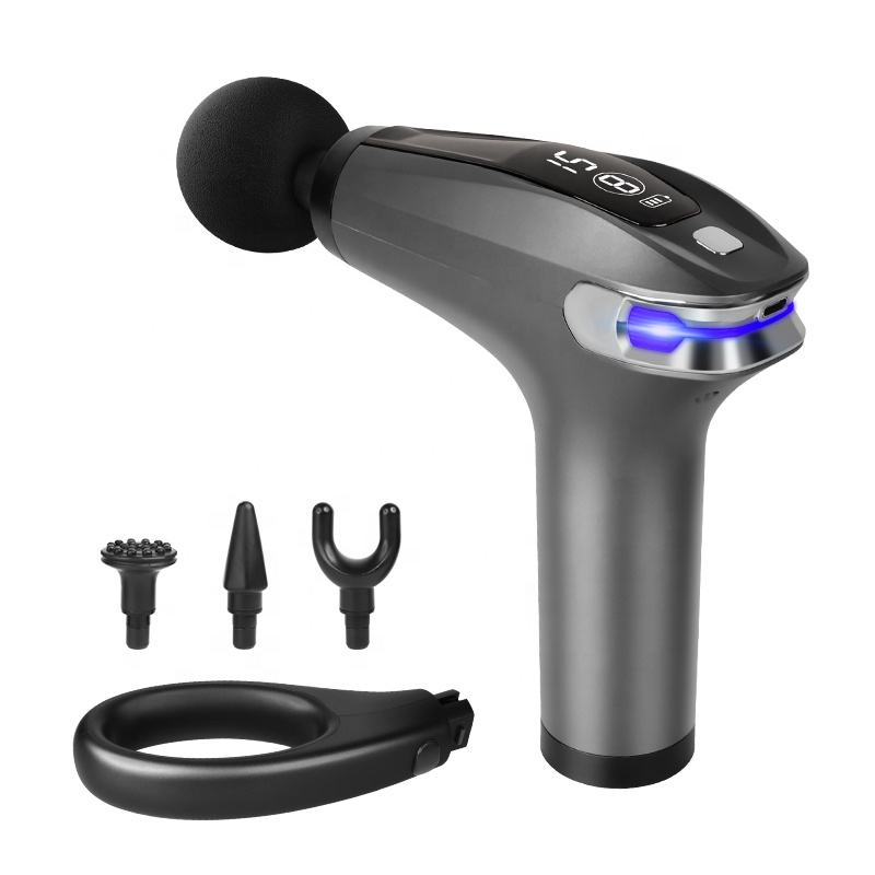 4 Massage Silicone Head Powerful Fascial Gun Portable Vibration Deep Tissue Percussion Muscle Back Massage Gun For Women - V.I.P Digital Presence