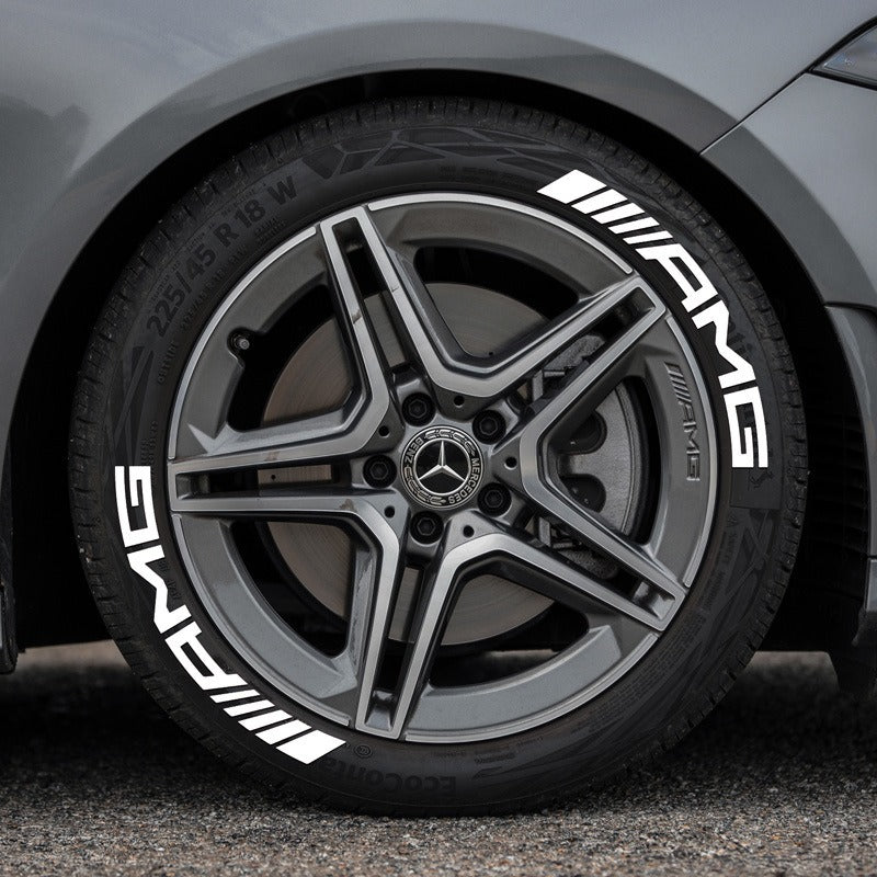 AMG car tire sticker rubber 3D three-dimensional integrated tire decoration car tire sticker - V.I.P Digital Presence