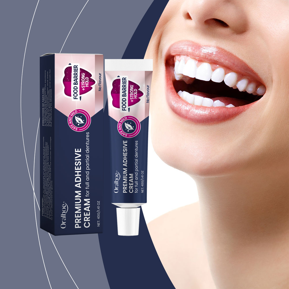 Denture Denture Fixing Adhesive, Improve Comfort Care Denture Loose Adhesive Fixation Cream - V.I.P Digital Presence