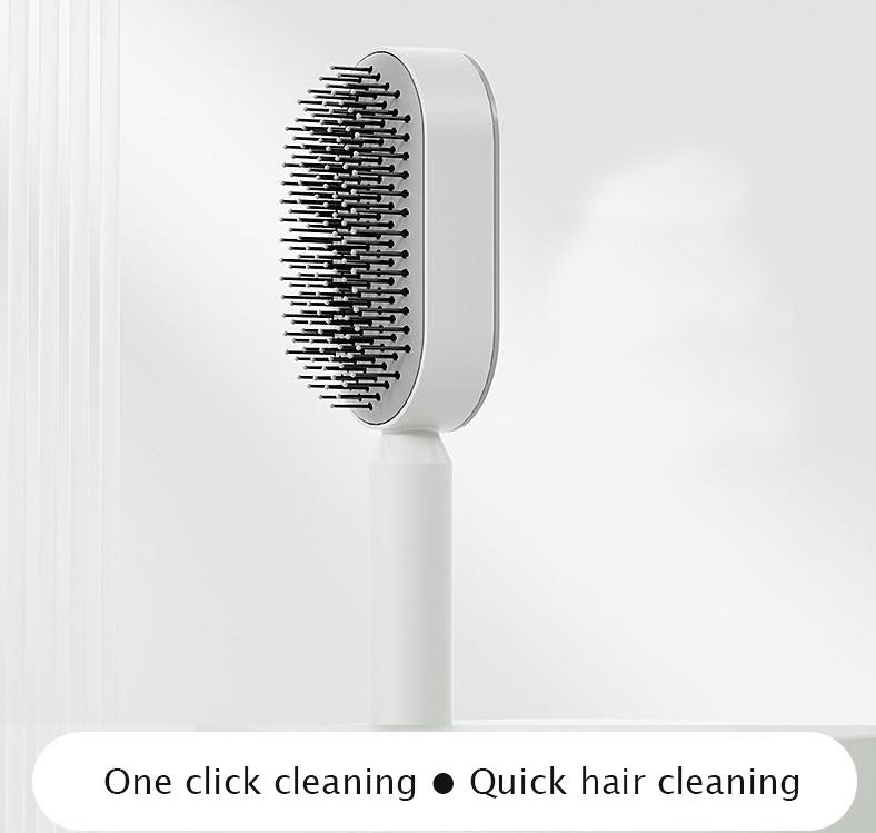 Pressing type cleaning design air cushion comb for women's long hair, specialized airbag massage comb, household hair comb - V.I.P Digital Presence
