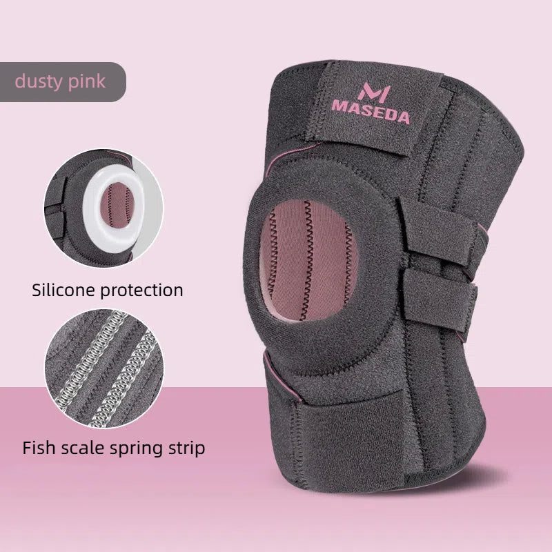 Meniscus Sports Knee Protector Silicone Shock Absorber Stability Patella Knee Protector Support Strip Velcro Adjustable - V.I.P Digital Presence