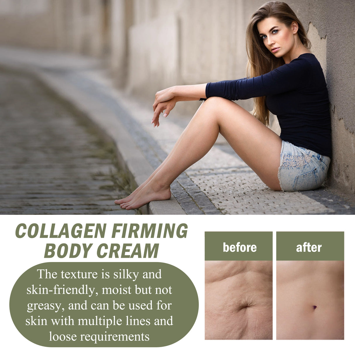 Collagen Rapid Firming Skincare Cream, Tighten Belly Body Sculpting Massage And Slimming Cream - V.I.P Digital Presence