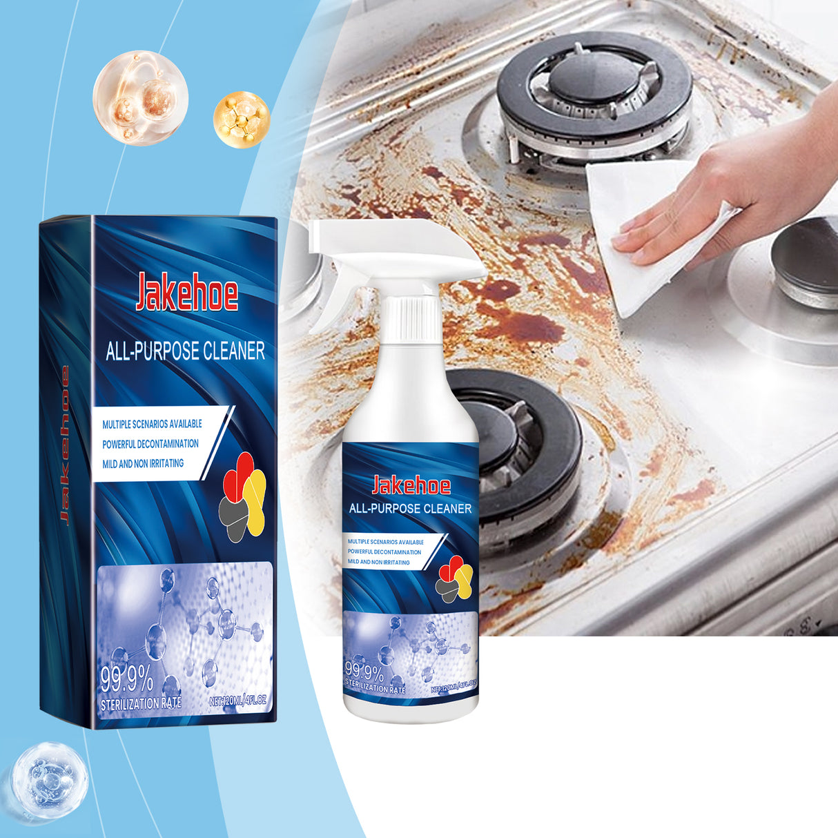 Multi-Functional Cleaner Bathroom Kitchen Multi-Surface Decontamination Cleaning Deodorant Removal Household Cleaner - V.I.P Digital Presence