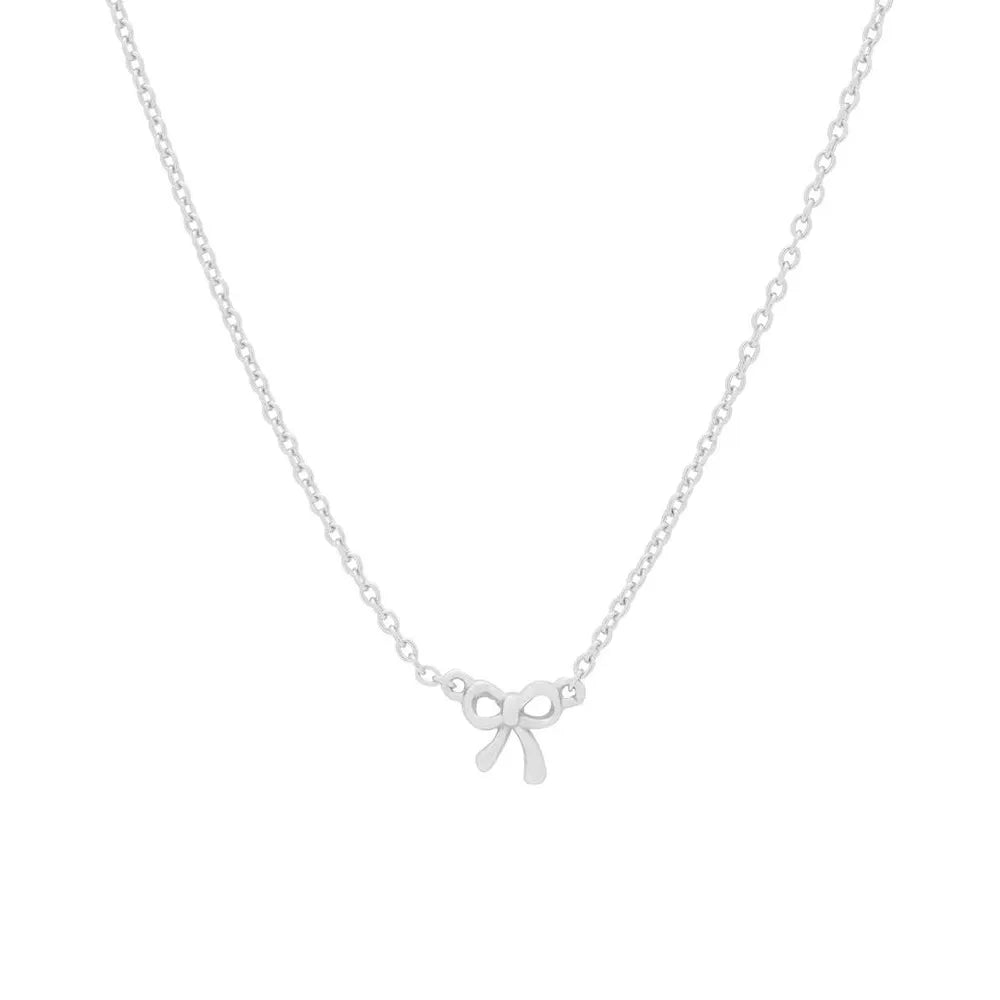 18K Gold-Plated Bow Necklace - V.I.P Digital Presence
