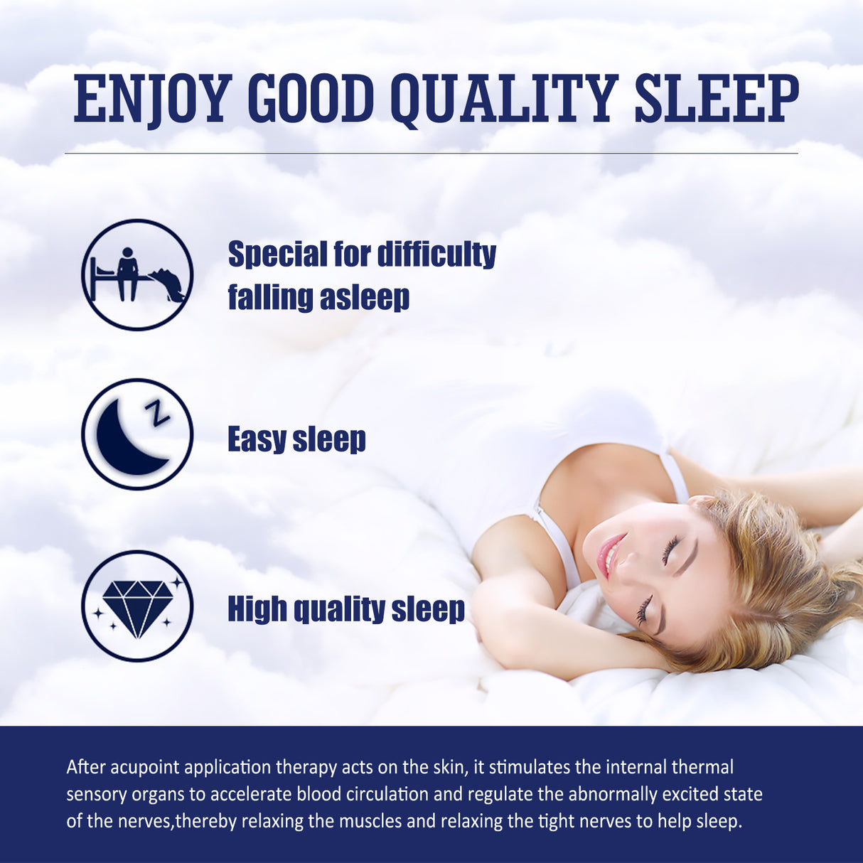 Sleep Aid Patch, Body Relief Staying Up Late To Improve Sleep Decompression Acupoint Health Care Patch - V.I.P Digital Presence
