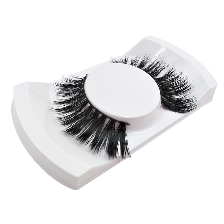 Wispy Volume Long False Eyelashes Women Theatrical Makeup Real Mink Hair 3D Fake Lashes Full Strip Lashes - V.I.P Digital Presence