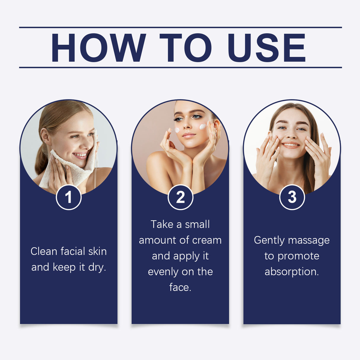 Crema para el cuidado facial: desalinizante, hidratante, reafirmante, hidratante, lifting, rejuvenecedora y suavizante.