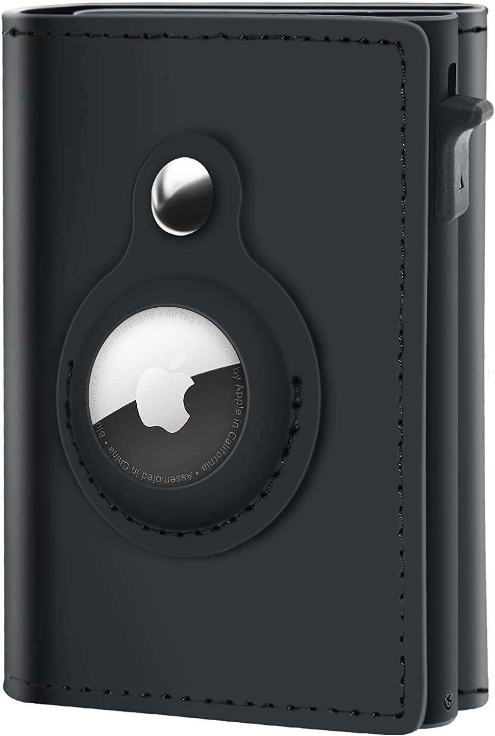 Airtag metal card holder genuine leather and aluminum alloy card holder - V.I.P Digital Presence