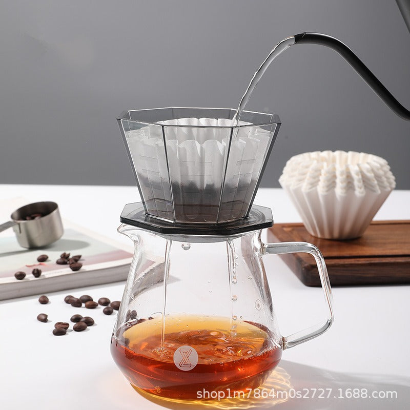 Coffee filter cup coffee filter cup hand brewed coffee pot filter drip filter pot hand brewed coffee pot set - V.I.P Digital Presence
