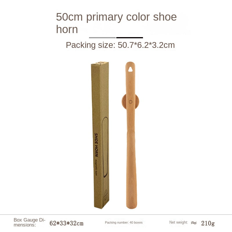 Elderly and Pregnant Women's Shoe Horn - Extended Handle Black Walnut Wood High-Grade Shoe Helper Tool - V.I.P Digital Presence