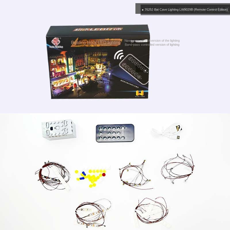 LP building block lighting suitable for LEGO 76252 Batcave Shadow Box building block model LED remote control lighting - V.I.P Digital Presence