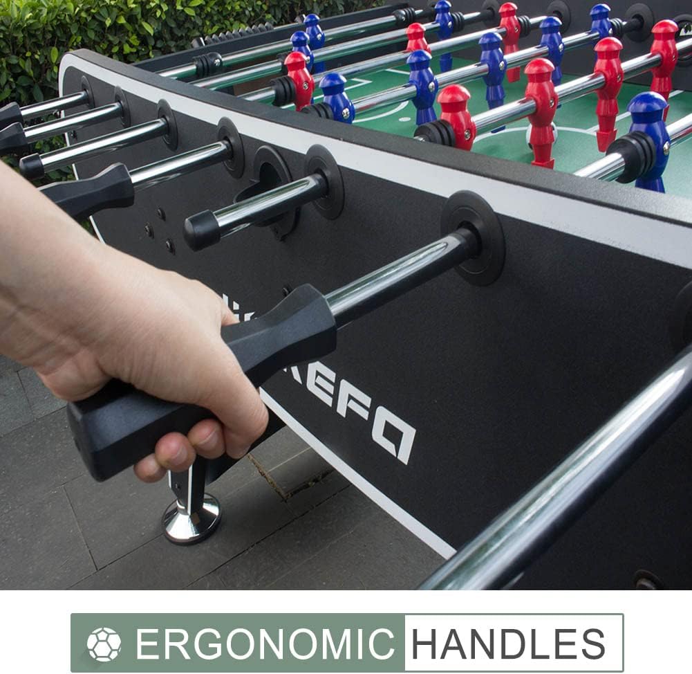 Table Soccer Arcade Game: Table Soccer Table - A match sized soccer table with 2 balls and 2 beverage racks - V.I.P Digital Presence