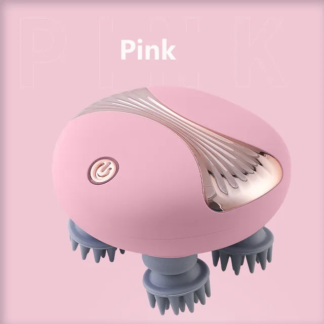 Mini Electric Head Massager Relax Shoulder Neck Deep Tissue Red Light Therapy Body Scalp Massage Kneading Vibrating Device - V.I.P Digital Presence