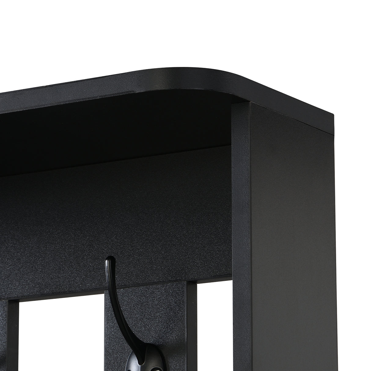 39.3'W70.8'H multifunctional corridor shoe cabinet with soft padded nail board and black hanger with entrance hook - V.I.P Digital Presence