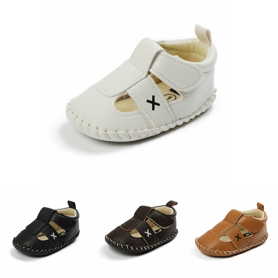 Zapatos de verano para bebés de 0 a 1 años, con suela media hueca, antideslizantes y antipatadas, para niños pequeños