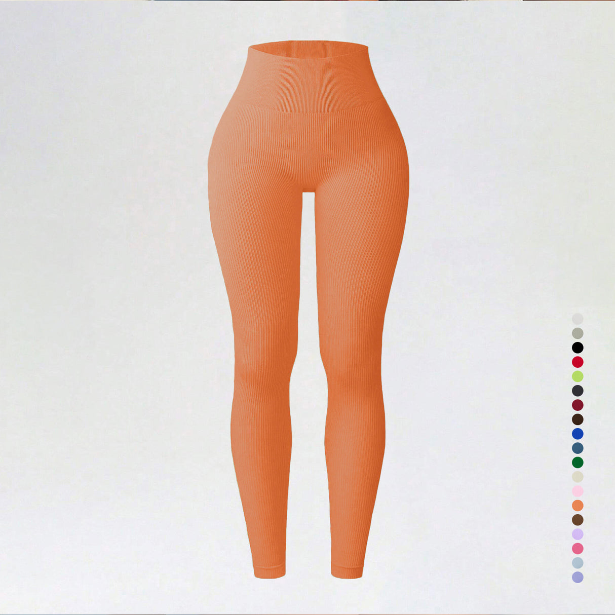 Threaded autumn and winter yoga pants seamless fitness pants high waisted sports yoga clothes leggings - V.I.P Digital Presence