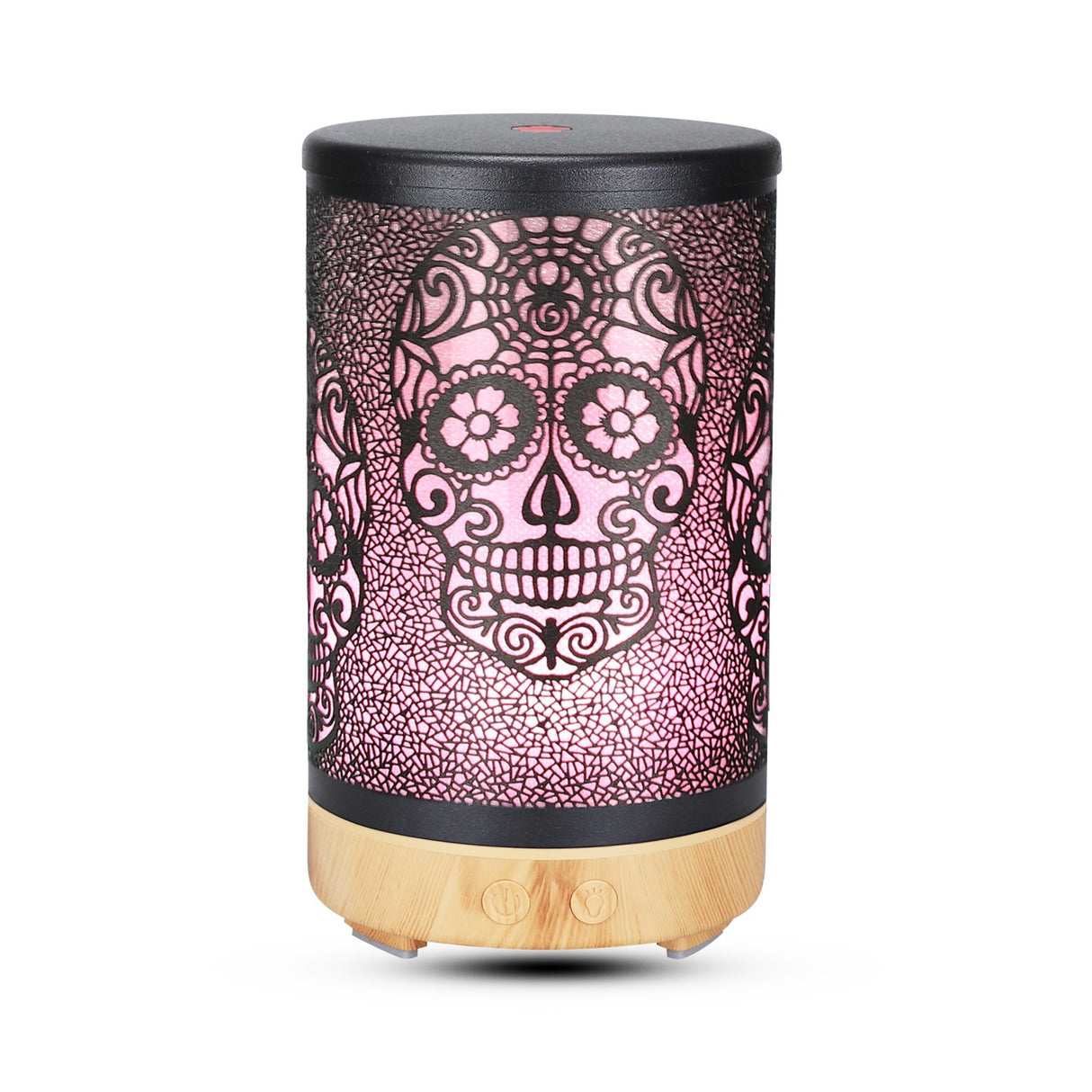 100ml Iron Metal Humificador De Aroma 7 Colors Led Lamp Ultrasonic Electric Skull Aroma Diffuser With Remote - V.I.P Digital Presence