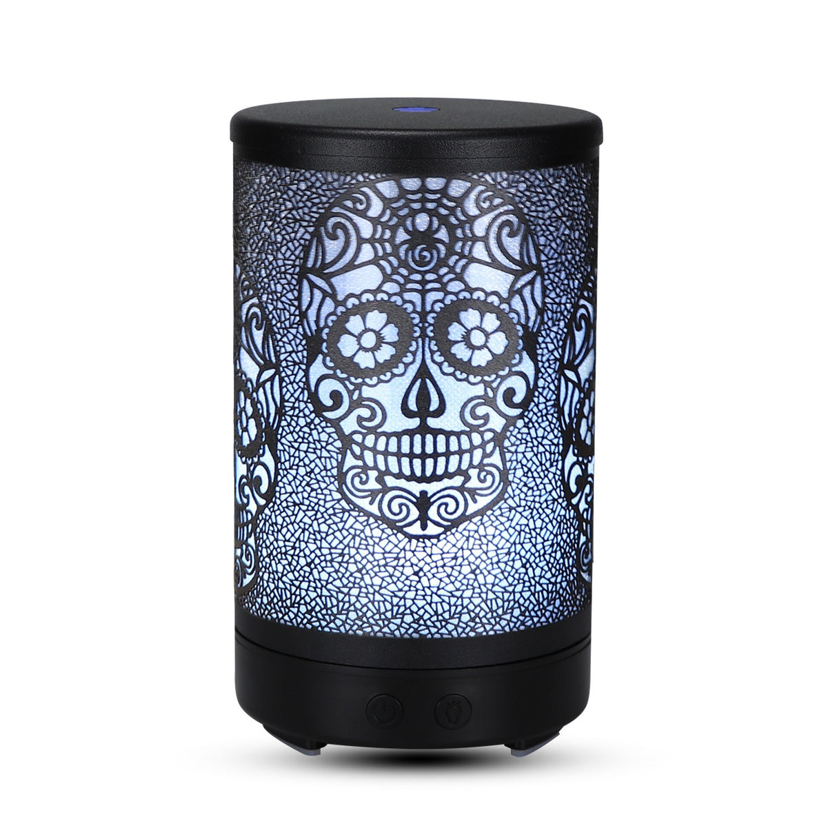 100ml Iron Metal Humificador De Aroma 7 Colors Led Lamp Ultrasonic Electric Skull Aroma Diffuser With Remote - V.I.P Digital Presence