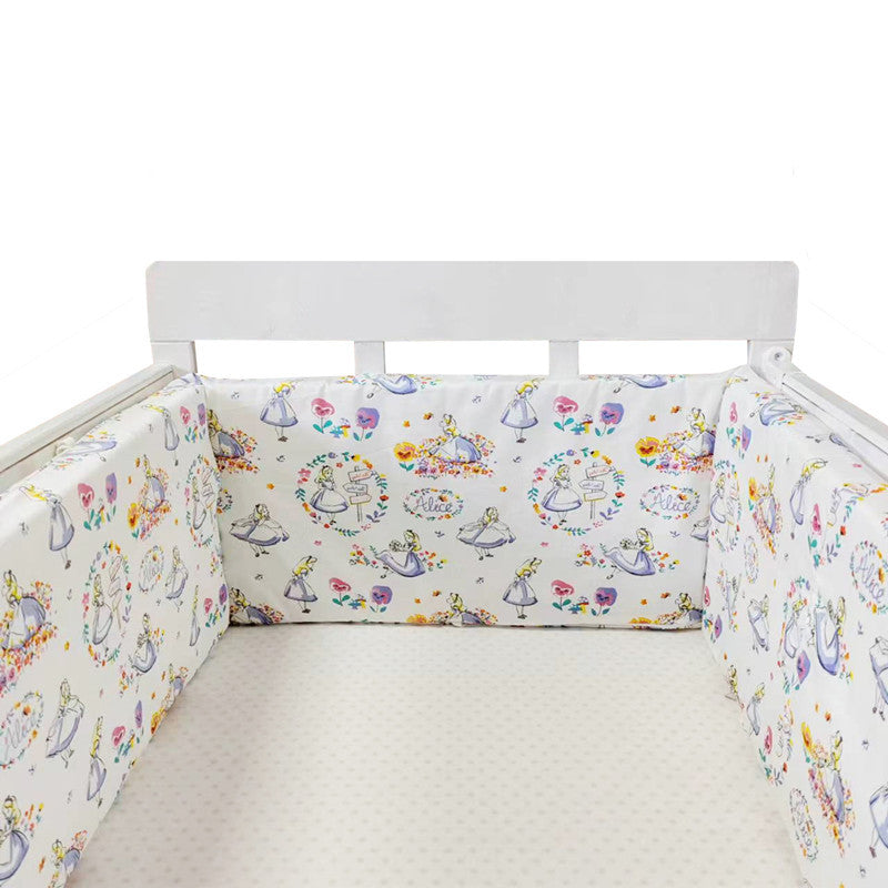 Valla de cama para bebés Four Seasons Valla de cama de algodón anticaída para bebés y niños Valla protectora de cama de algodón para bebés