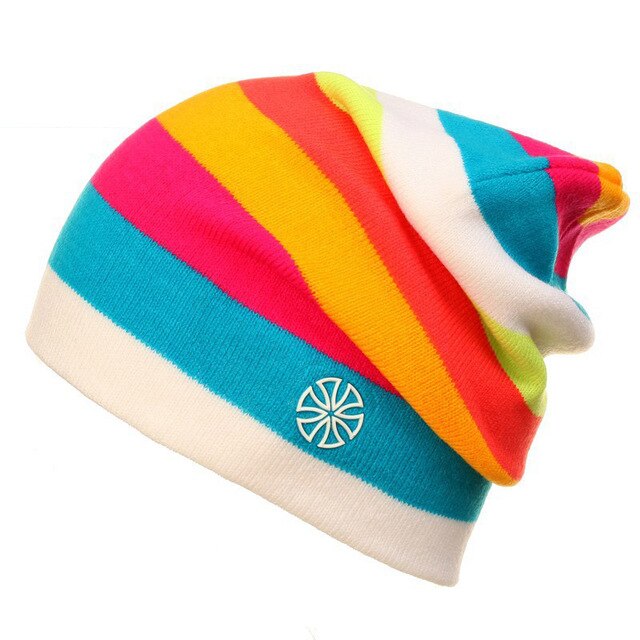 Outdoor Beanies Cap Casual Striped Knitted Hat Headwear Snowboarding Skiing Skating Cycling Apparel Accessories - V.I.P Digital Presence
