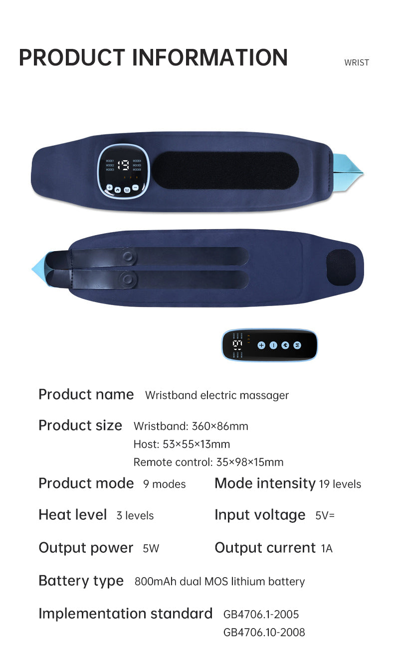 EMS Smart Tendon Sheath Hand Heating Wristband with Hot Compress and Massage Function - V.I.P Digital Presence