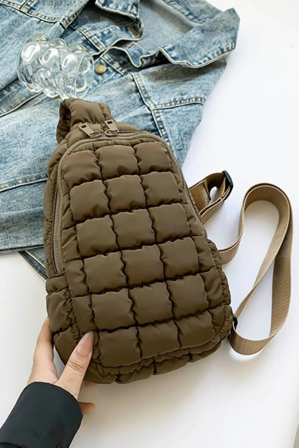 Quilted Nylon Crossbody Bag - V.I.P Digital Presence