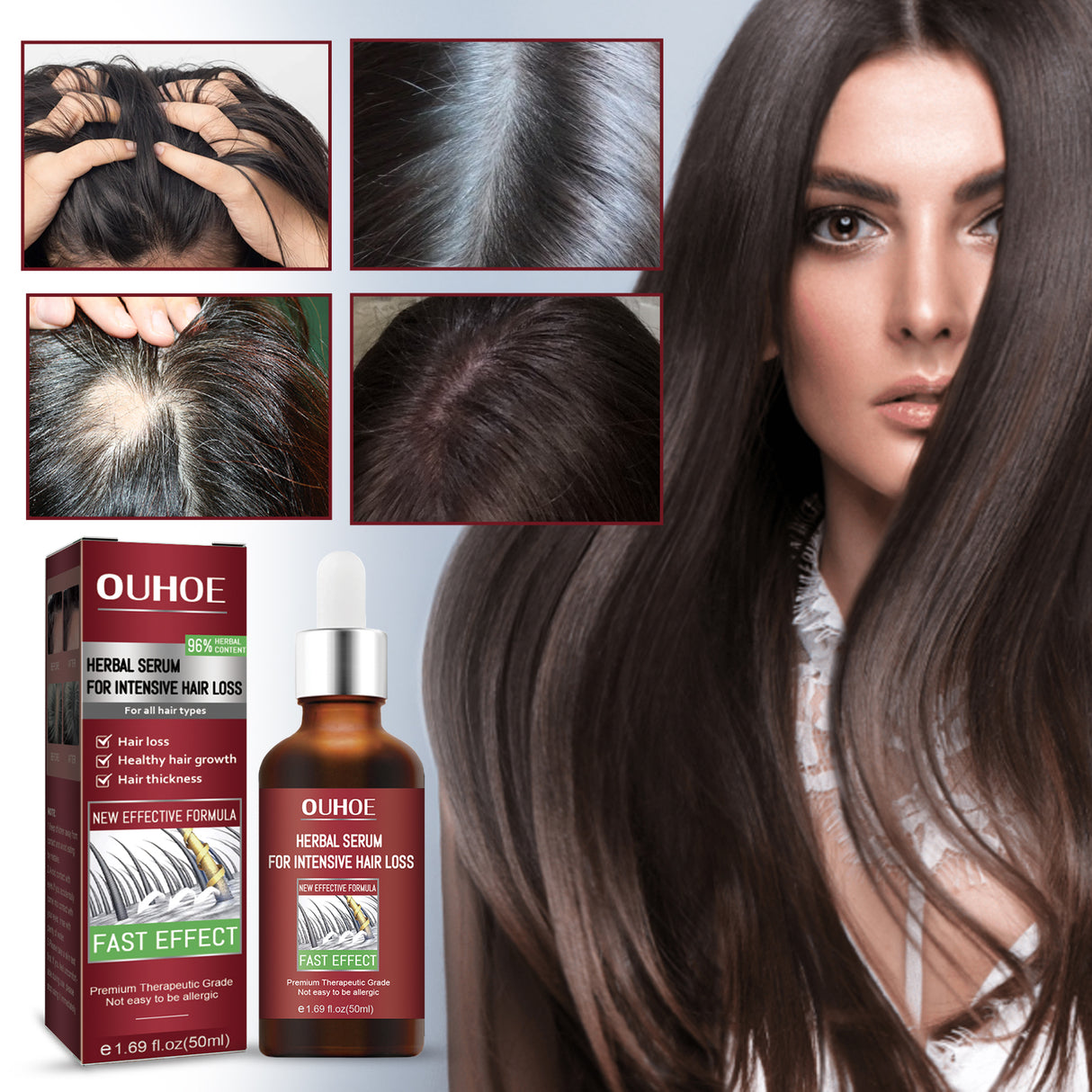 Hair Intensive Essence, Moisturizes Hair Roots, Fast Growing Prevents Loss And Strengthens Hair Care Essence - V.I.P Digital Presence