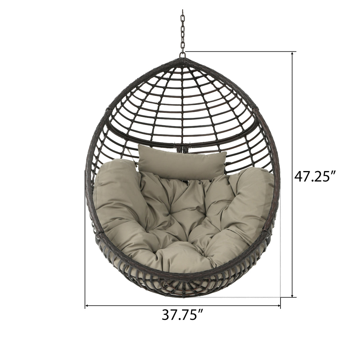 HANGING BASKET- BROWN- NO STAND BASKET ONLY - V.I.P Digital Presence