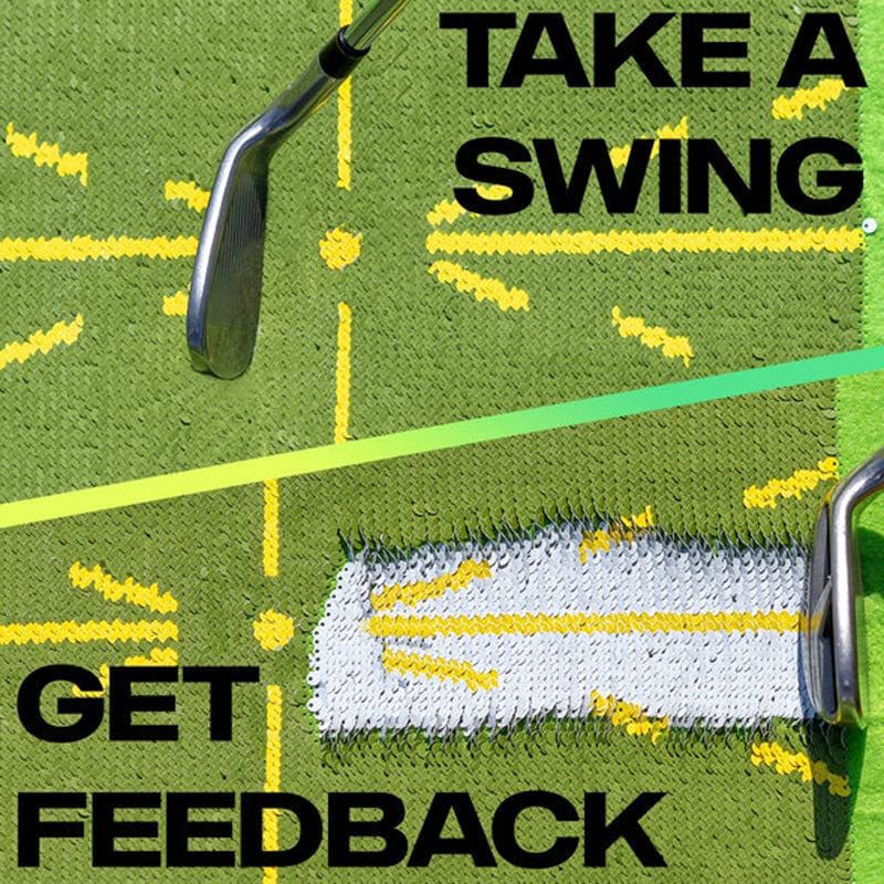 Tapete de entrenamiento de golf, tapete de bateo de golf, tapete de seguimiento de swing, tapete de práctica de swing de golf, tapete direccional de seguimiento