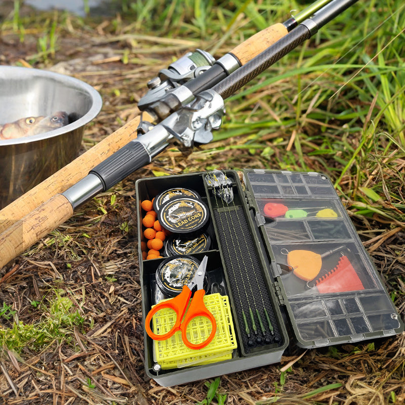 Fishing storage box, portable tackle box, magnetic compartments, fishing accessories - V.I.P Digital Presence
