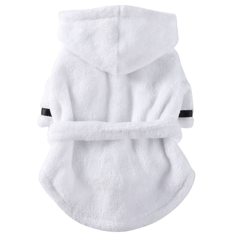 Bata de baño para mascotas, pijamas para perros, ropa de dormir, toalla de baño suave para mascotas, ropa de invierno, pijamas cálidos para cachorros, secado rápido