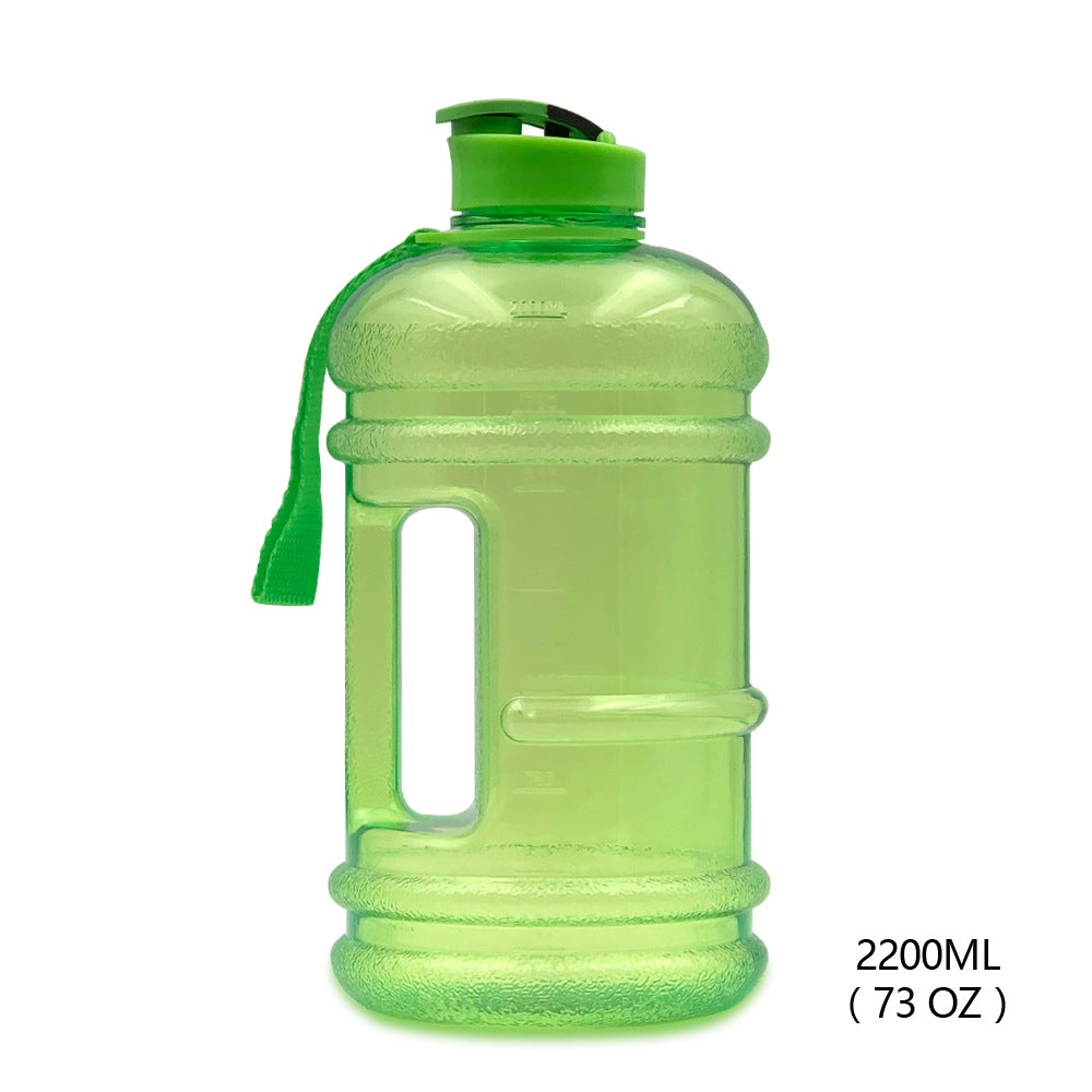 2.2L Gym Large Capacity PETG Sports Bottle Plastic Dumbbell Water Bottle Portable Bucket Cup - V.I.P Digital Presence