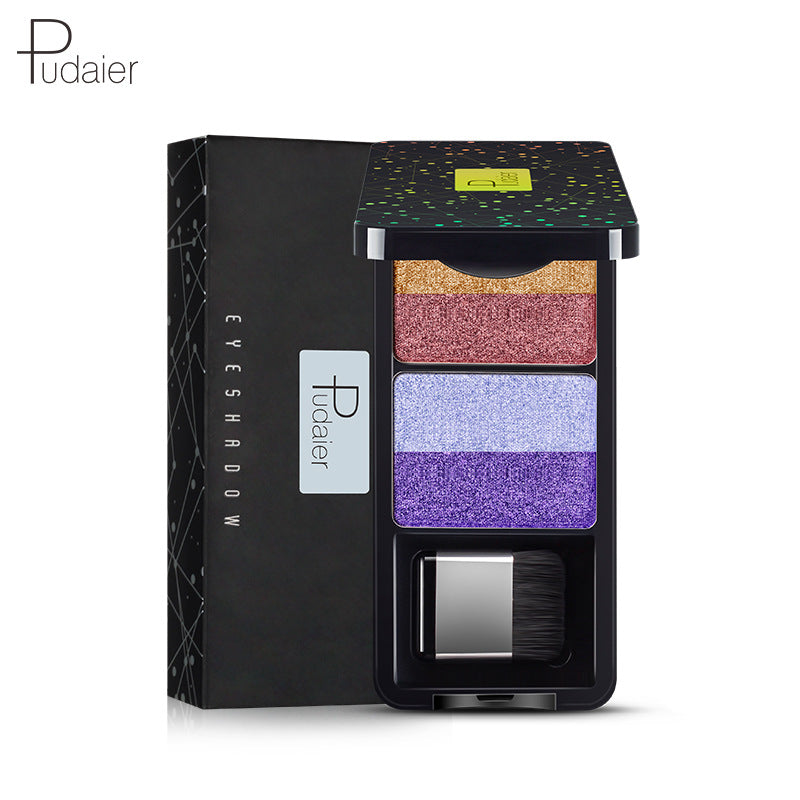 Pudaier Pearlescent Stereo Dazzle Color Change Double Color Eye Shadow Waterproof No Makeup And Makeup - V.I.P Digital Presence
